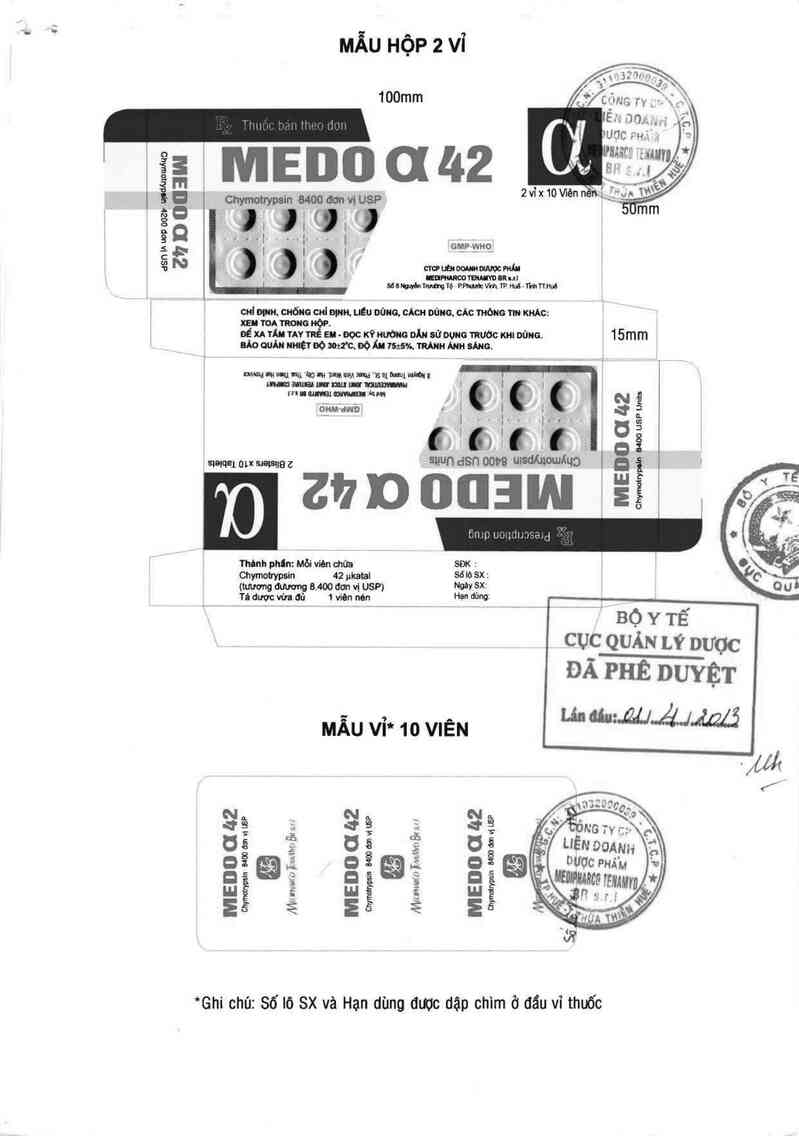 thông tin, cách dùng, giá thuốc Medo α 42 - ảnh 0