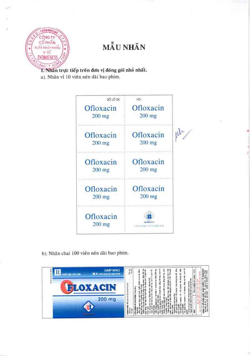 thông tin, cách dùng, giá thuốc Ofloxacin 200 mg - ảnh 2