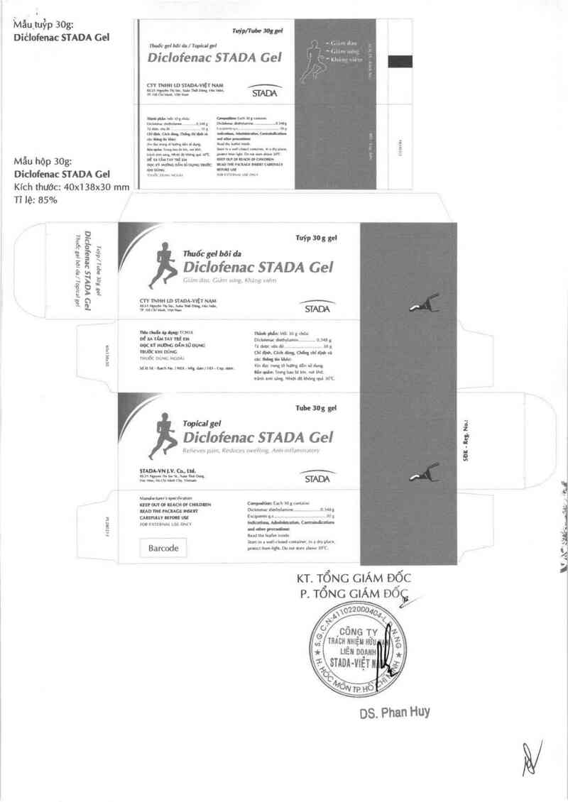 thông tin, cách dùng, giá thuốc Diclofenac Stada Gel - ảnh 2