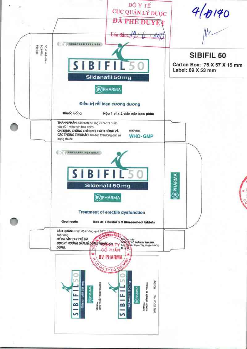 thông tin, cách dùng, giá thuốc Sibifil 50 - ảnh 0