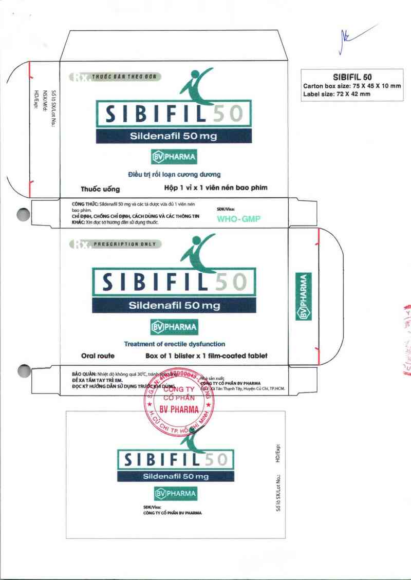 thông tin, cách dùng, giá thuốc Sibifil 50 - ảnh 2