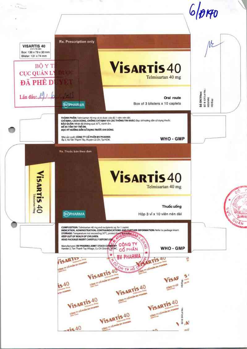 thông tin, cách dùng, giá thuốc Visartis 40 - ảnh 0