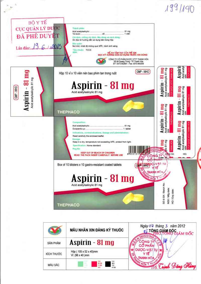 thông tin, cách dùng, giá thuốc Aspirin 81mg - ảnh 0