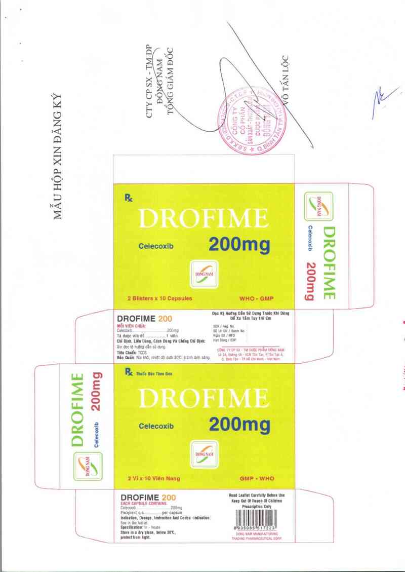 thông tin, cách dùng, giá thuốc Drofime  200 mg - ảnh 4