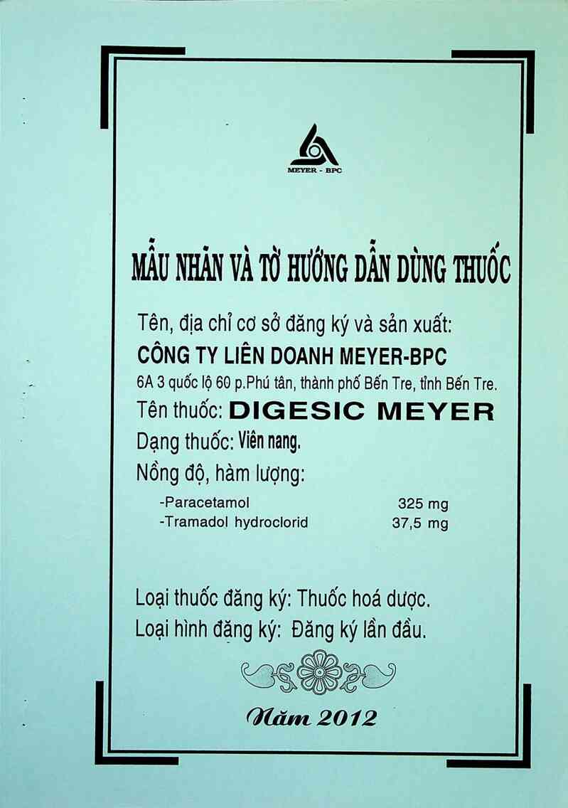 thông tin, cách dùng, giá thuốc Digesic Meyer - ảnh 0