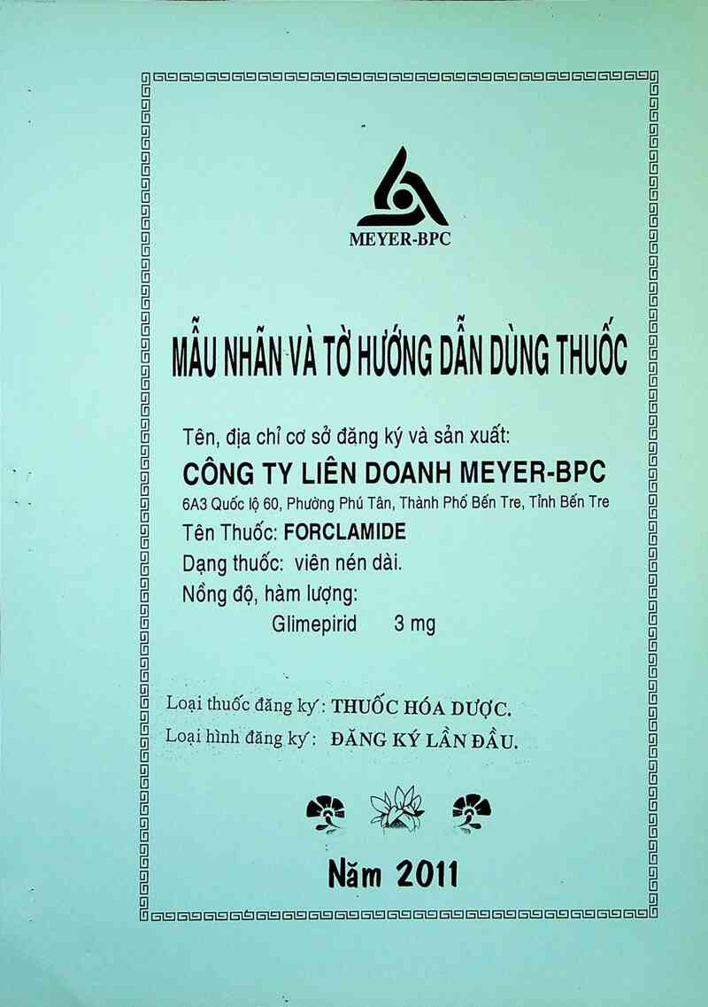 thông tin, cách dùng, giá thuốc Forclamide - ảnh 0