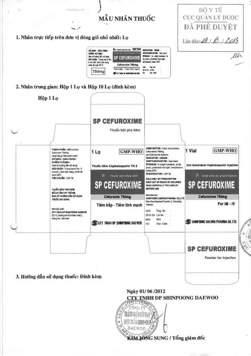thông tin, cách dùng, giá thuốc SP Cefuroxime - ảnh 0