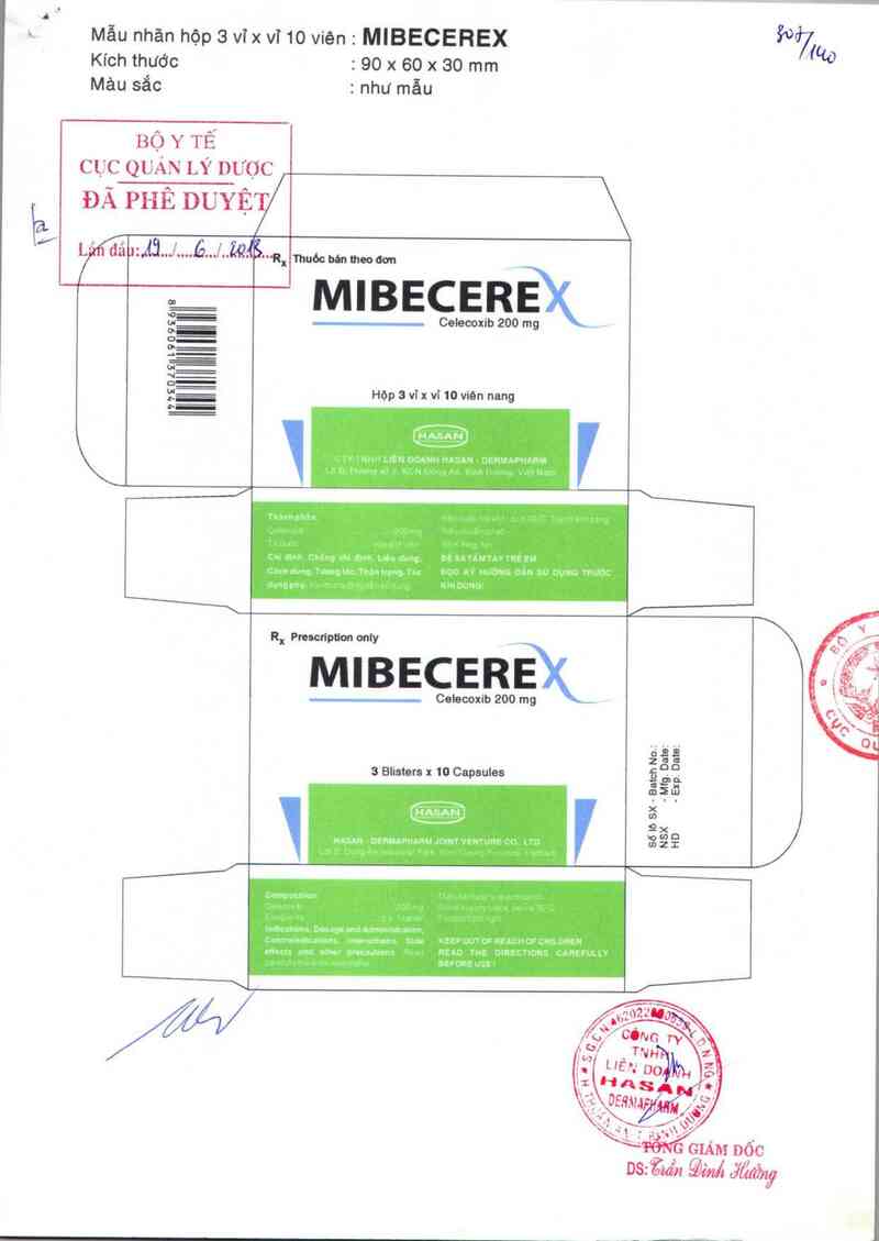 thông tin, cách dùng, giá thuốc Mibecerex - ảnh 0