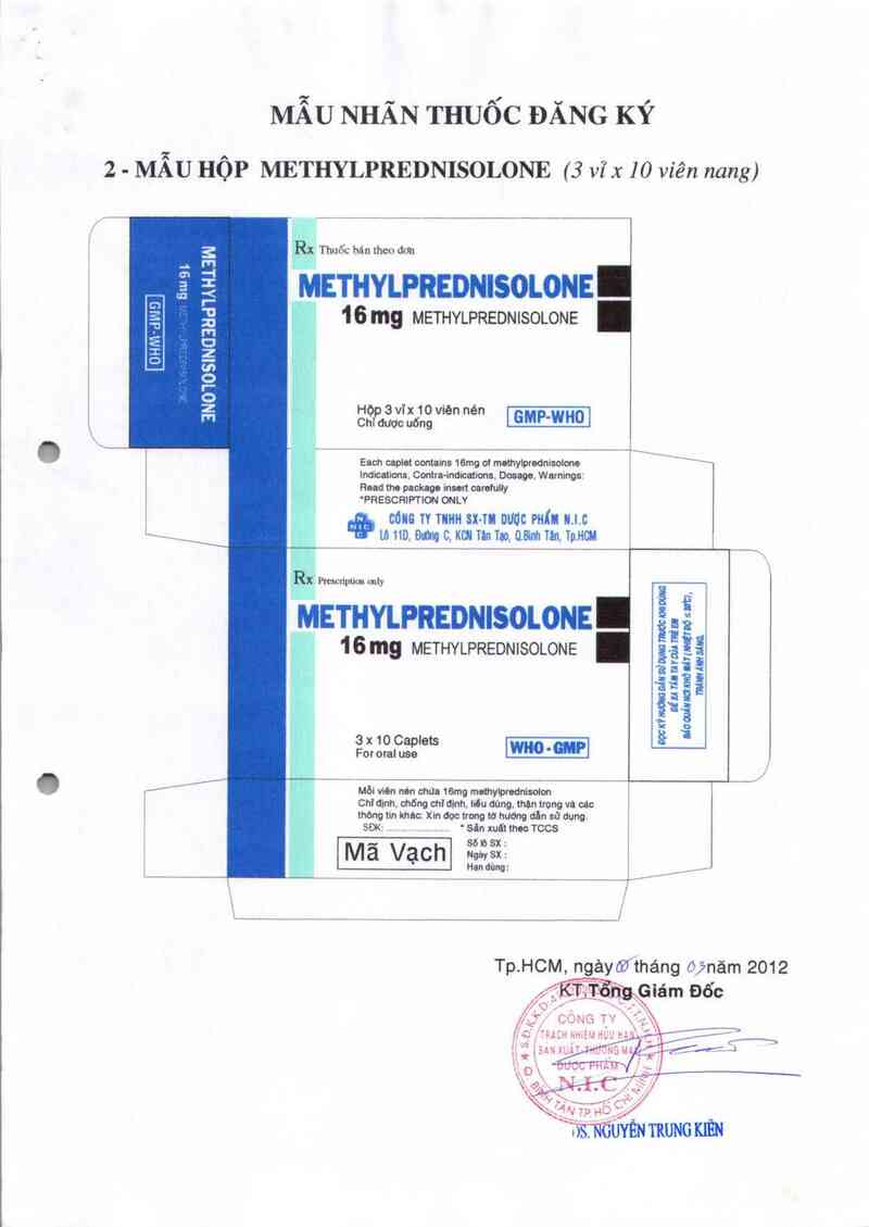 thông tin, cách dùng, giá thuốc Methylprednisolone - ảnh 1