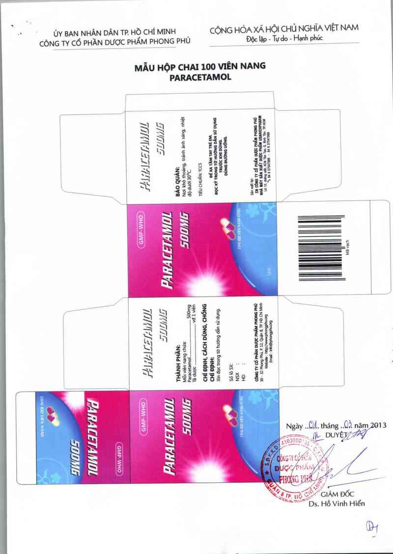 thông tin, cách dùng, giá thuốc Paracetamol 500 mg - ảnh 4