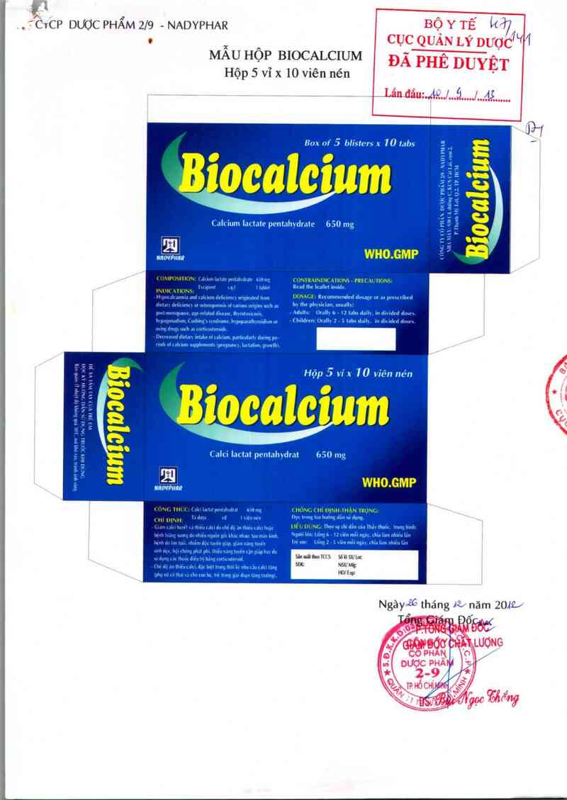 thông tin, cách dùng, giá thuốc Biocalcium - ảnh 0