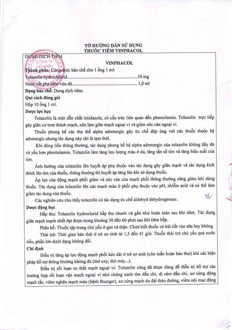 thông tin, cách dùng, giá thuốc Vinphacol - ảnh 1