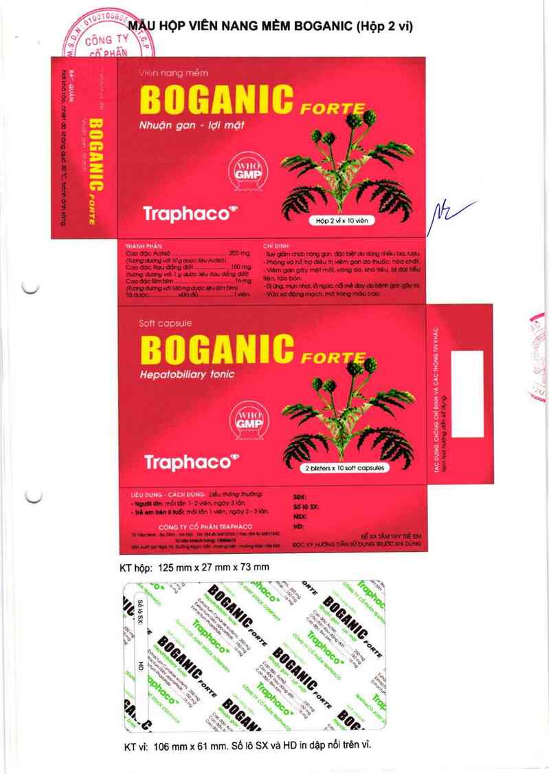 thông tin, cách dùng, giá thuốc Boganic Forte - ảnh 1