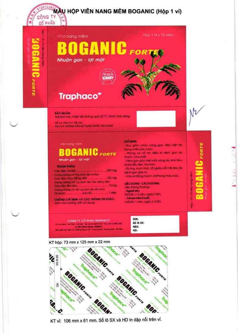 thông tin, cách dùng, giá thuốc Boganic Forte - ảnh 2