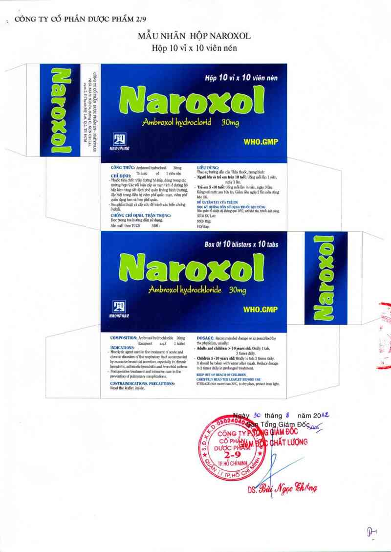 thông tin, cách dùng, giá thuốc Naroxol - ảnh 2