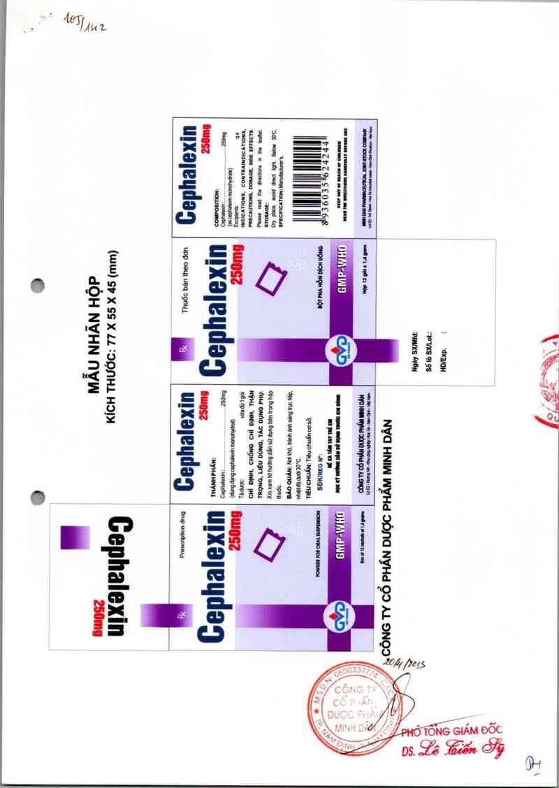 thông tin, cách dùng, giá thuốc Cephalexin 250mg - ảnh 1