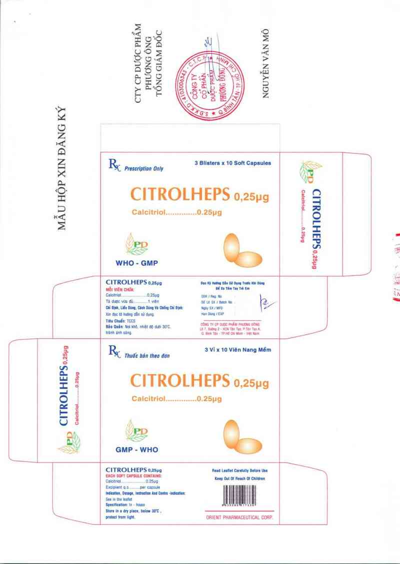 thông tin, cách dùng, giá thuốc Citrolheps 0,25 µg - ảnh 2