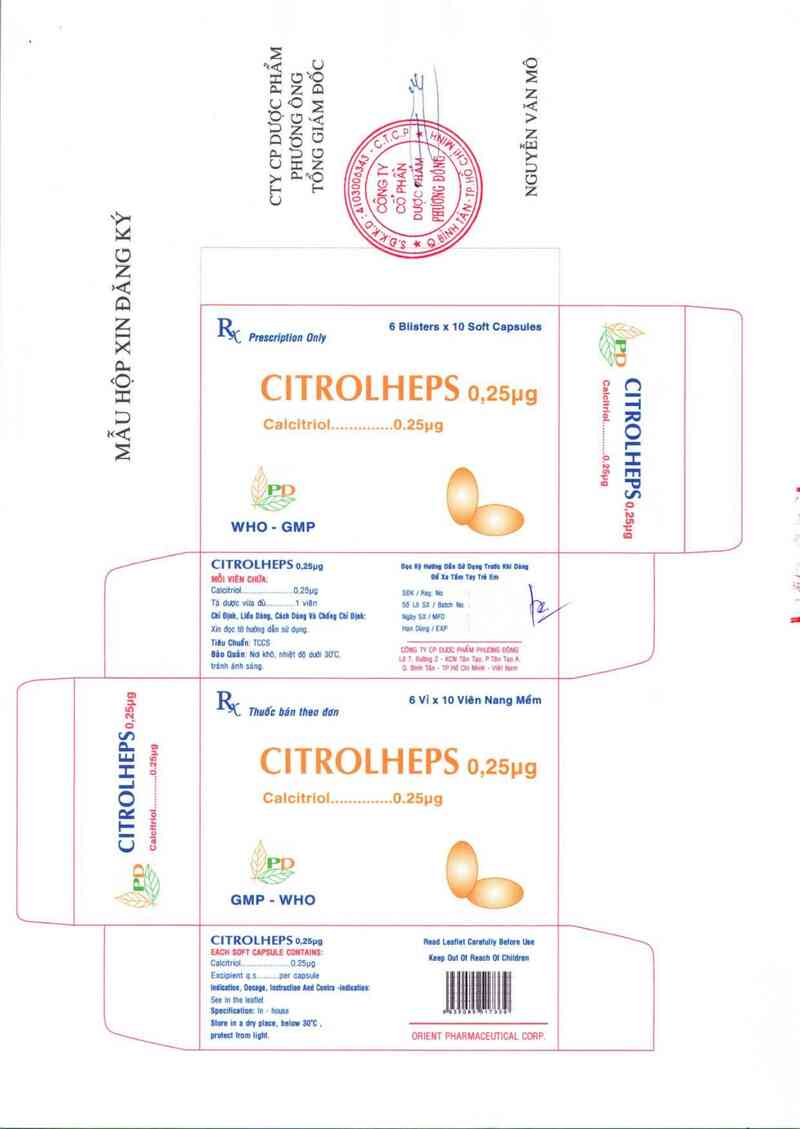 thông tin, cách dùng, giá thuốc Citrolheps 0,25 µg - ảnh 3