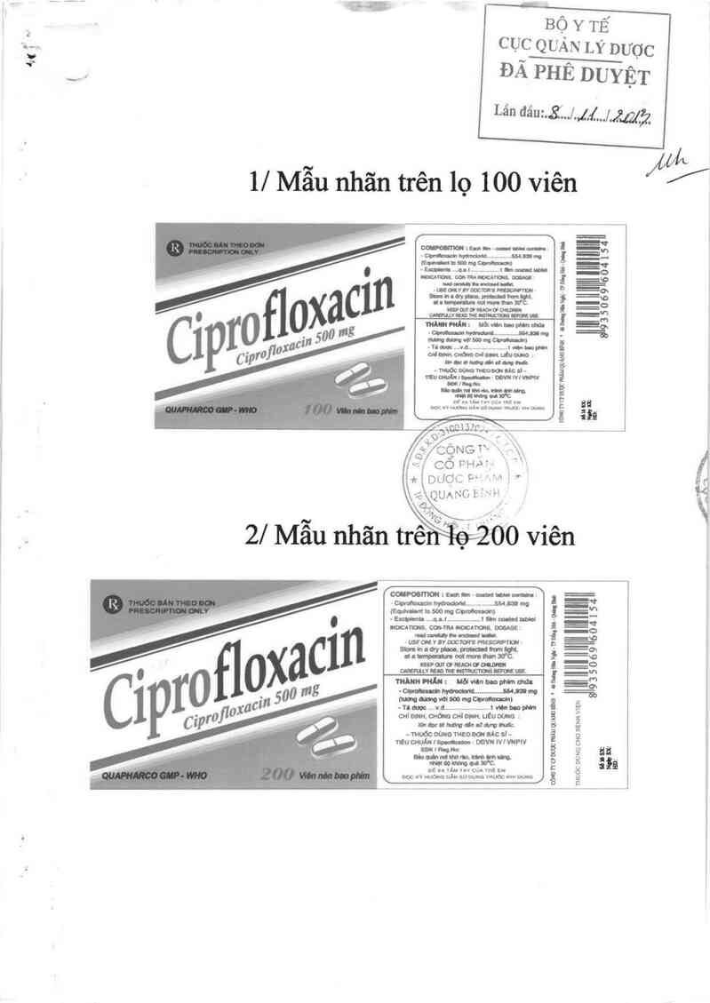 thông tin, cách dùng, giá thuốc Ciprofloxacin - ảnh 0