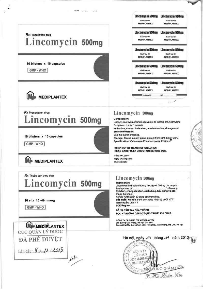 thông tin, cách dùng, giá thuốc Lincomycin - ảnh 0