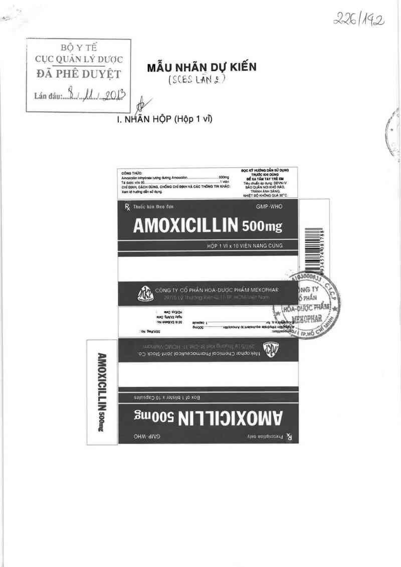 thông tin, cách dùng, giá thuốc Amoxicillin 500mg - ảnh 0