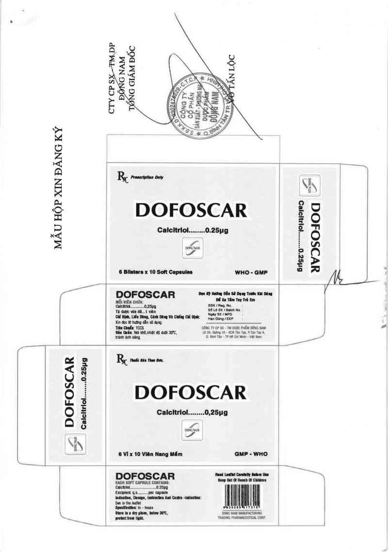 thông tin, cách dùng, giá thuốc Dofoscar 0,25 mcg - ảnh 5