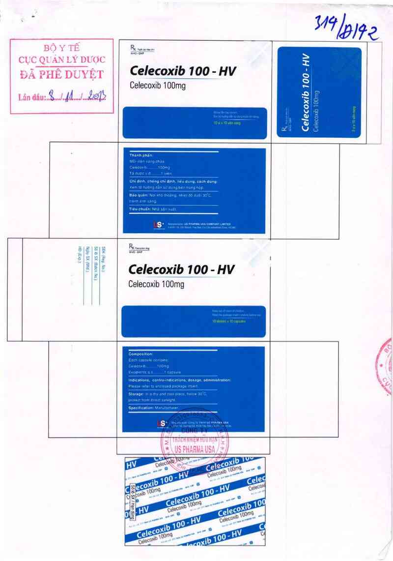 thông tin, cách dùng, giá thuốc Celecoxib 100 - HV - ảnh 0