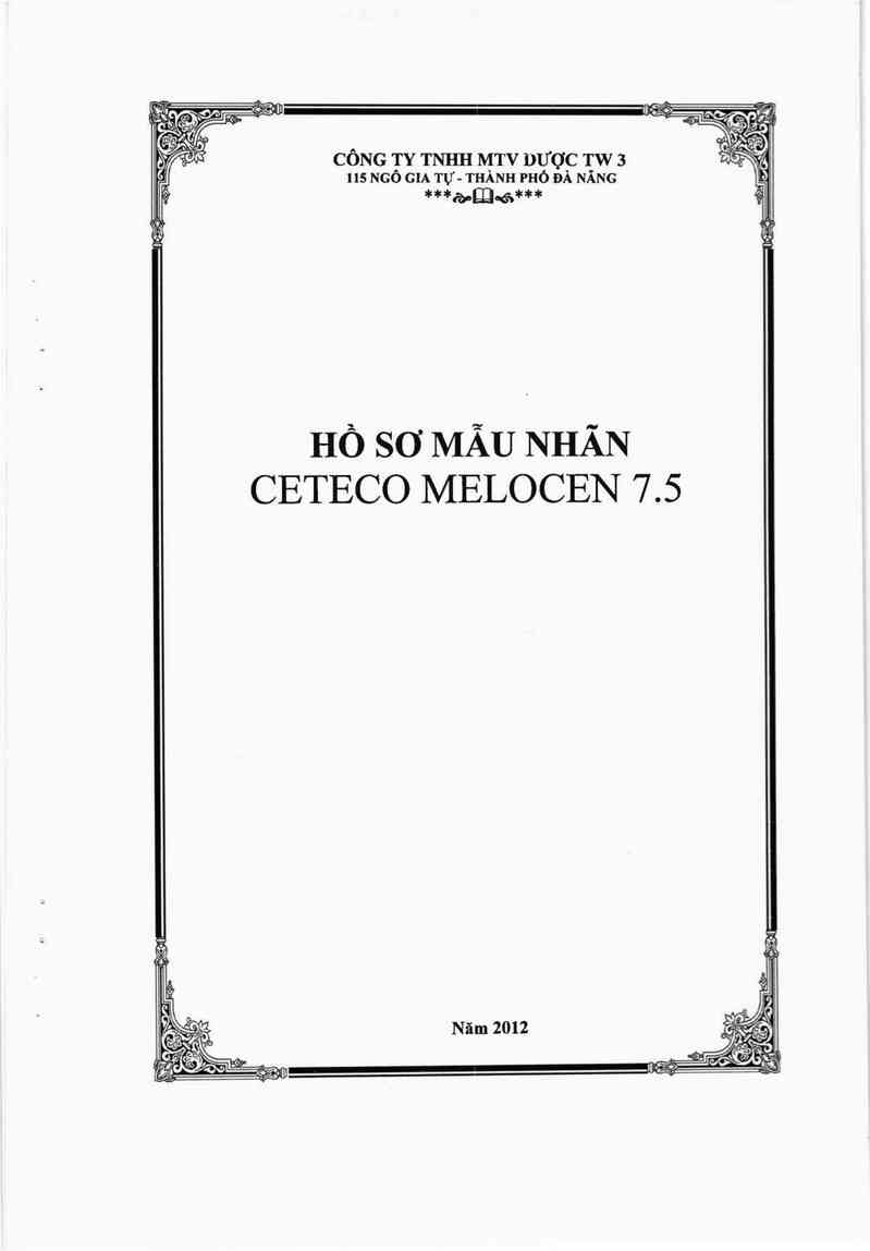 thông tin, cách dùng, giá thuốc Ceteco Melocen 7,5 - ảnh 0