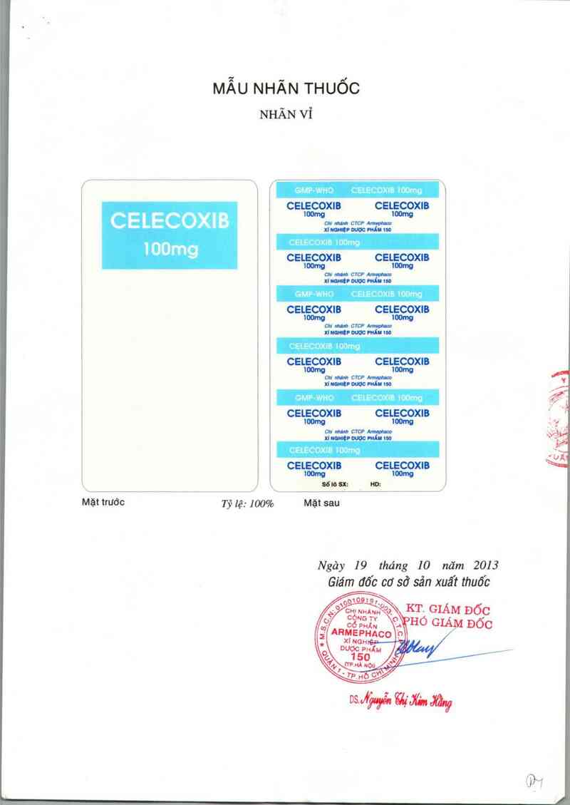 thông tin, cách dùng, giá thuốc Celecoxib 100mg - ảnh 1