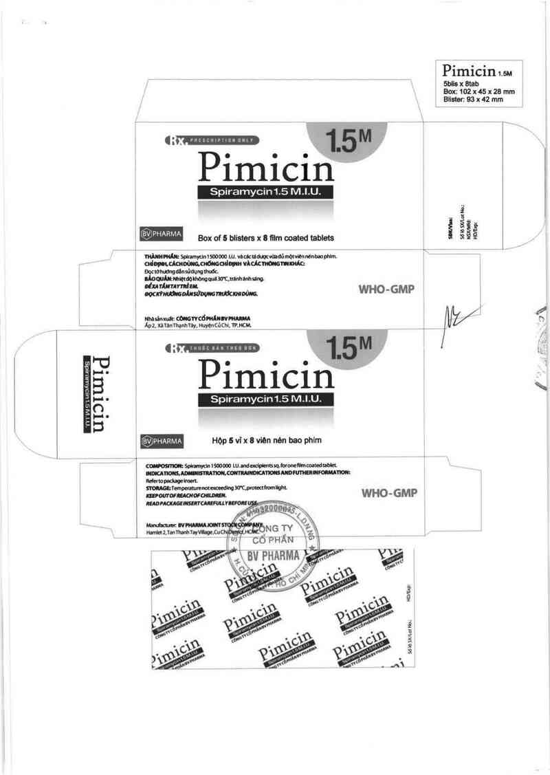 thông tin, cách dùng, giá thuốc Pimicin 1.5 M - ảnh 1