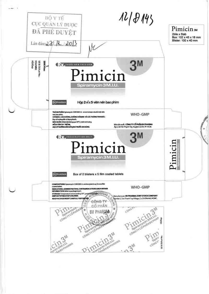 thông tin, cách dùng, giá thuốc Pimicin 3M - ảnh 0