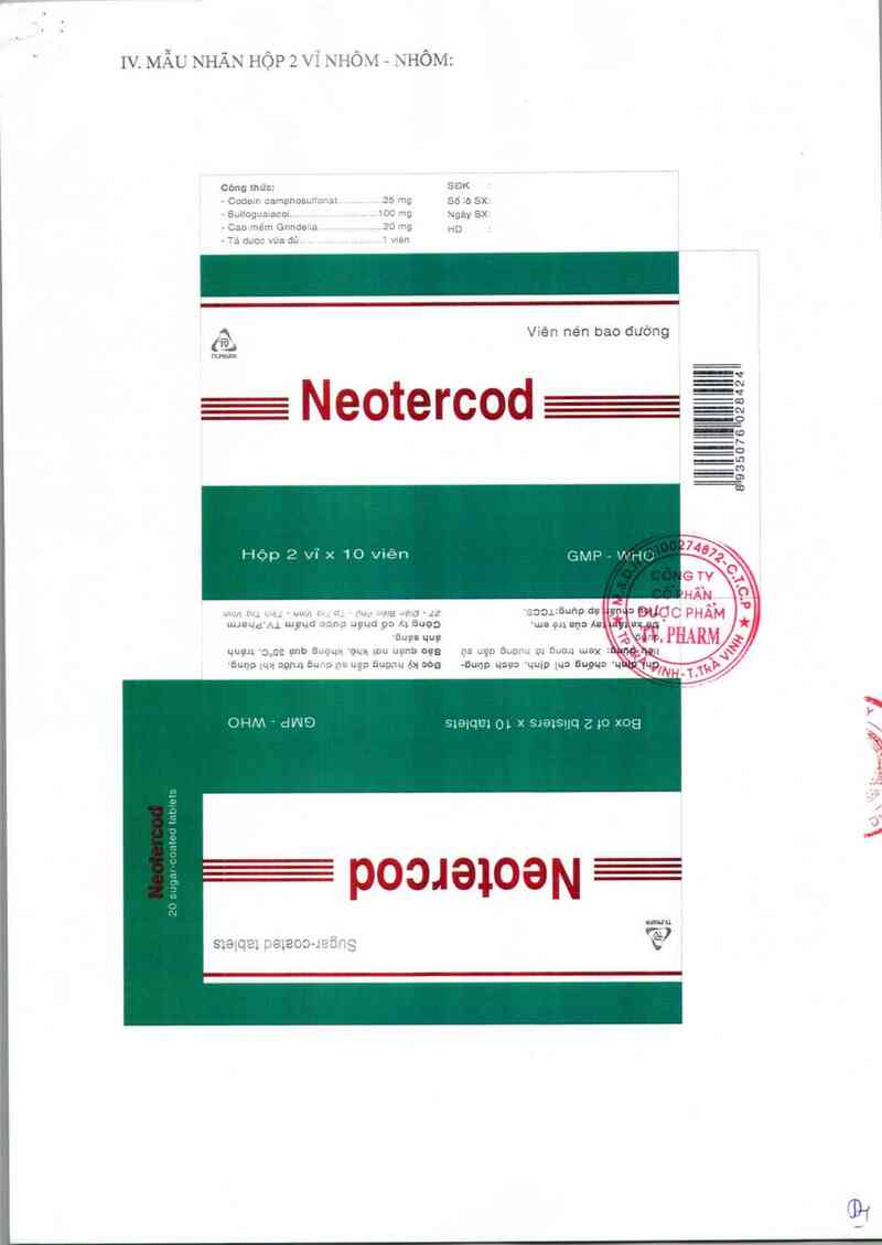 thông tin, cách dùng, giá thuốc Neotercod - ảnh 3