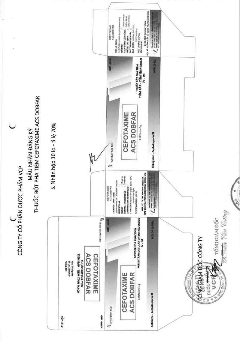 thông tin, cách dùng, giá thuốc Cefotaxime ACS Dobfar - ảnh 3