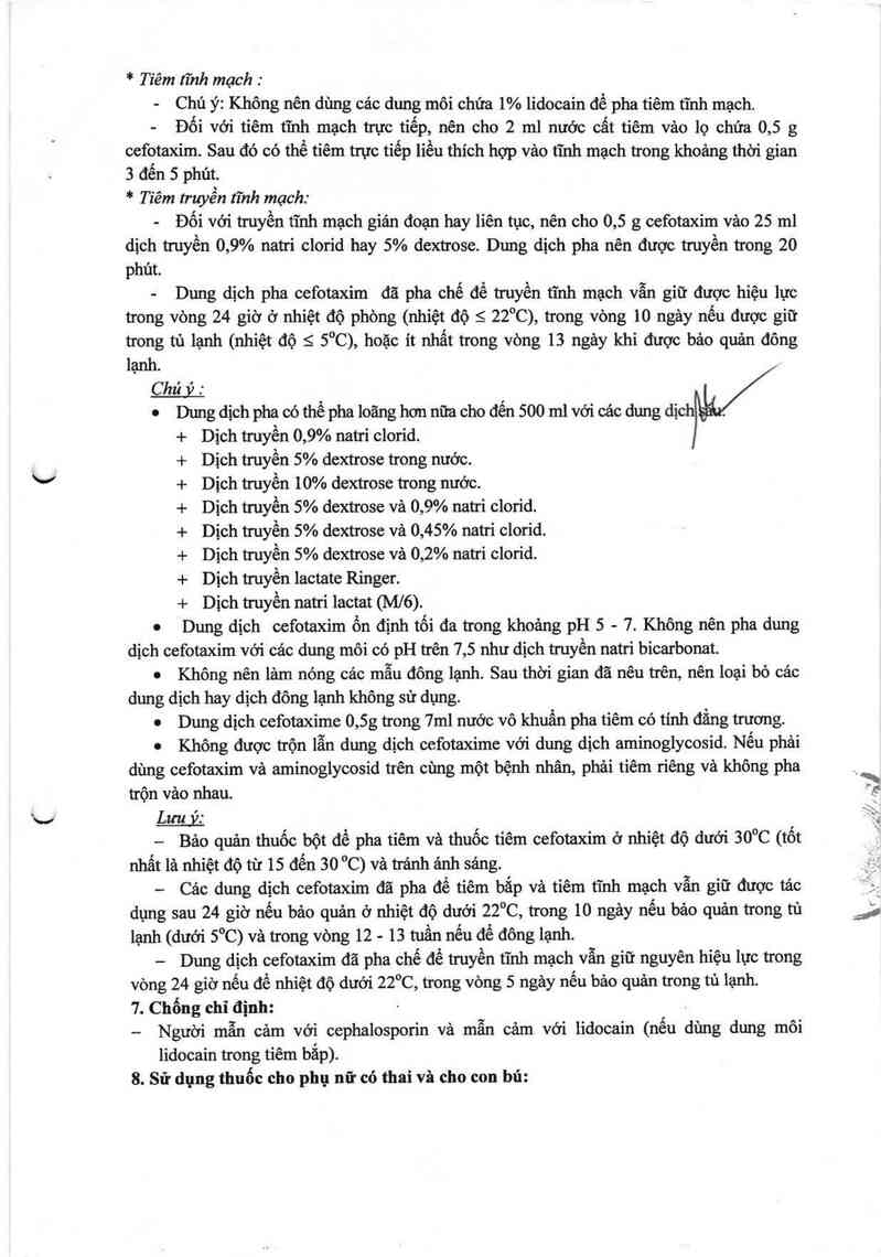thông tin, cách dùng, giá thuốc Cefotaxime ACS Dobfar - ảnh 6