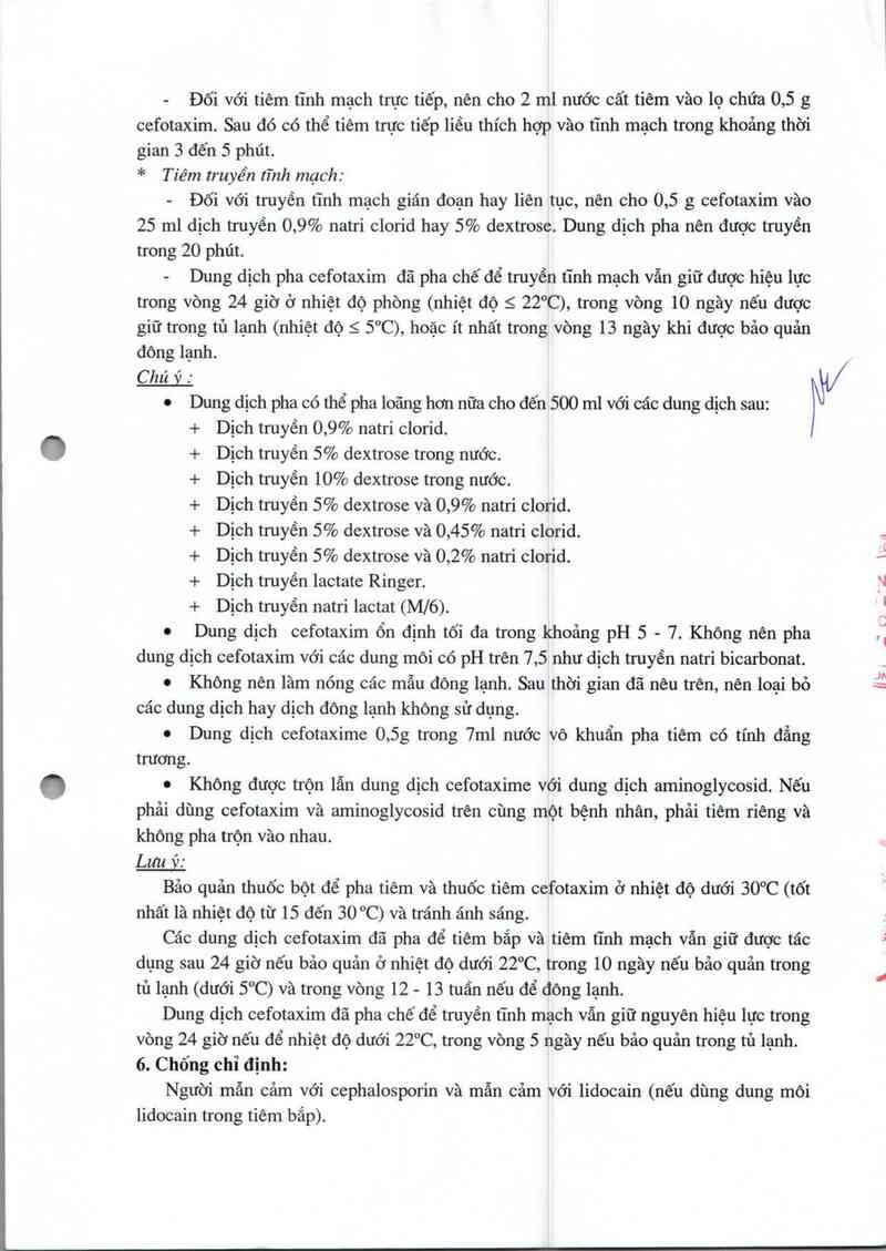 thông tin, cách dùng, giá thuốc Cefotaxime ACS Dobfar 2g - ảnh 6