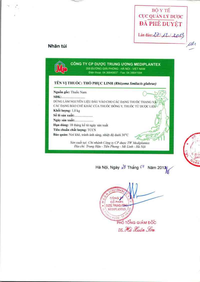 thông tin, cách dùng, giá thuốc Thổ phục linh - ảnh 0