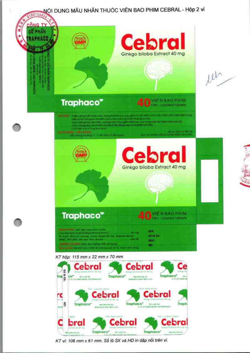 thông tin, cách dùng, giá thuốc Cebral - ảnh 1