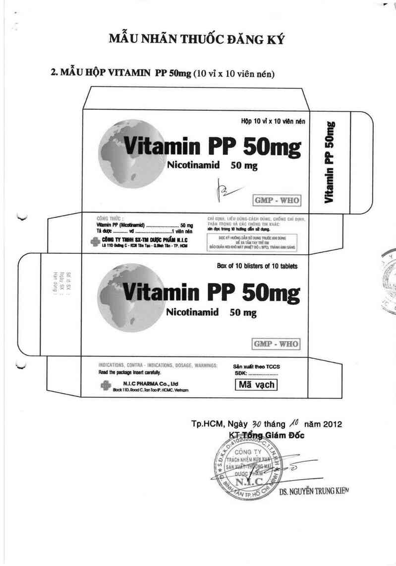 thông tin, cách dùng, giá thuốc Vitamin PP 50 mg - ảnh 1