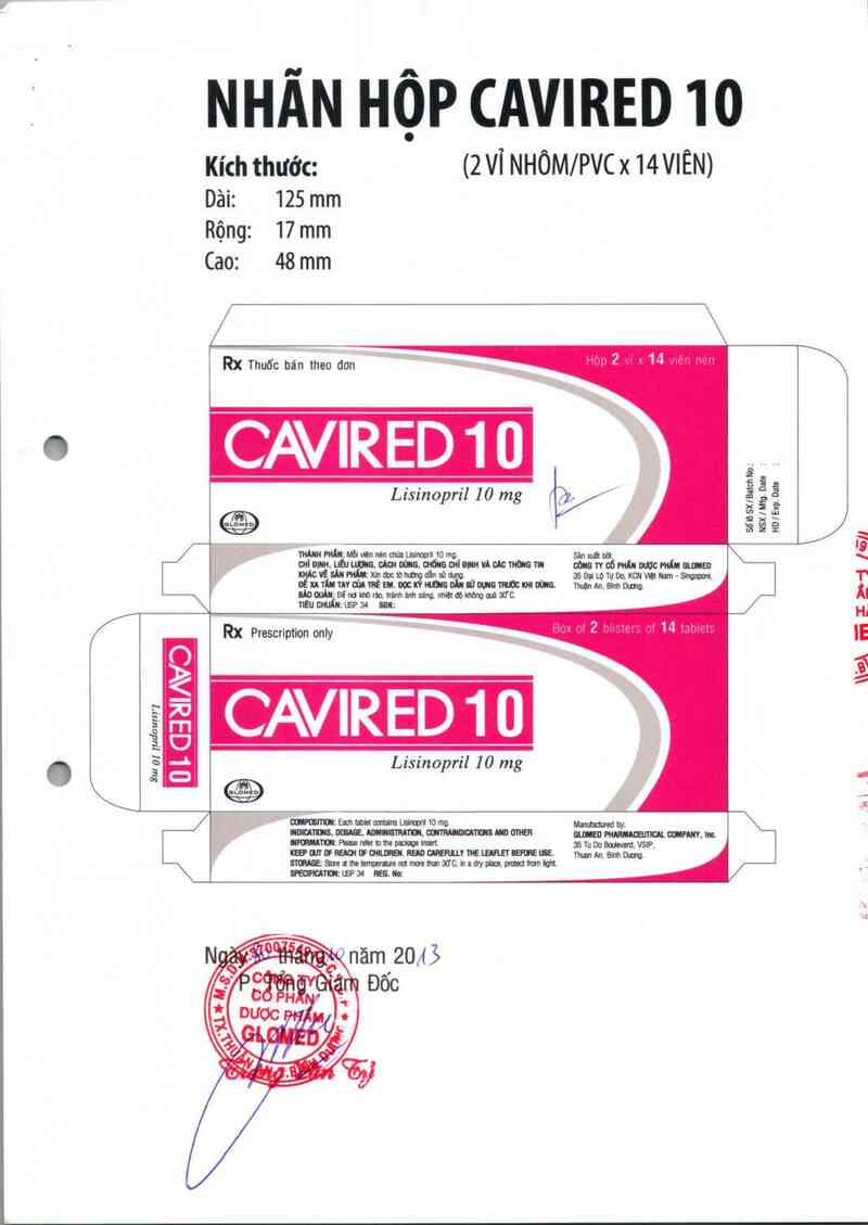 thông tin, cách dùng, giá thuốc Cavired 10 - ảnh 3
