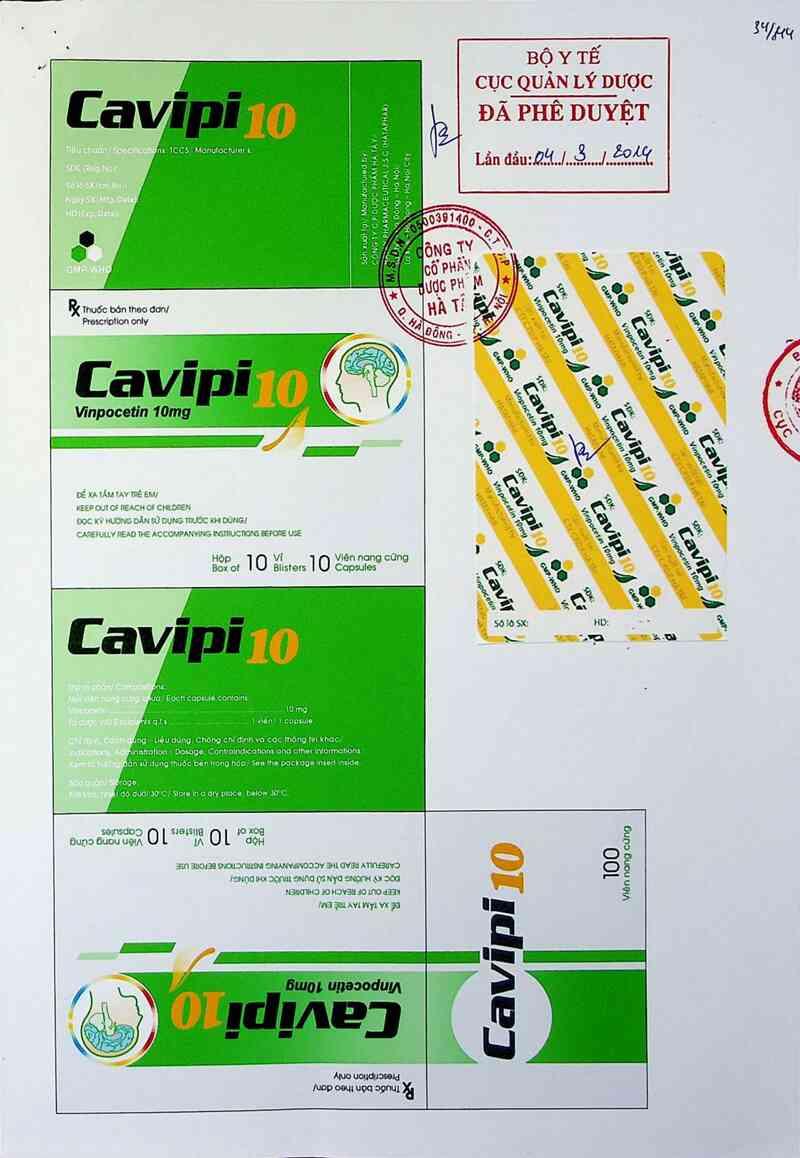 thông tin, cách dùng, giá thuốc Cavipi 10 - ảnh 0