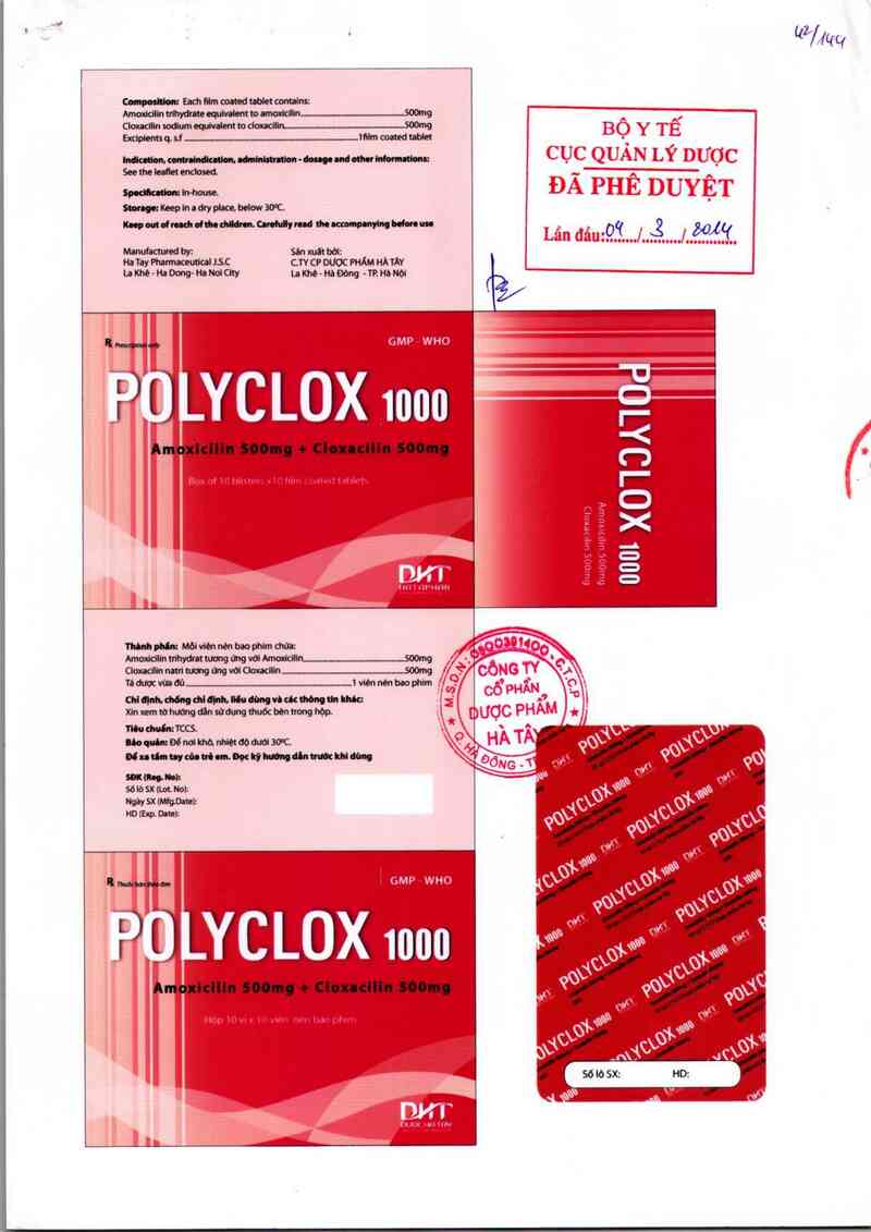 thông tin, cách dùng, giá thuốc Polyclox 1000 - ảnh 0