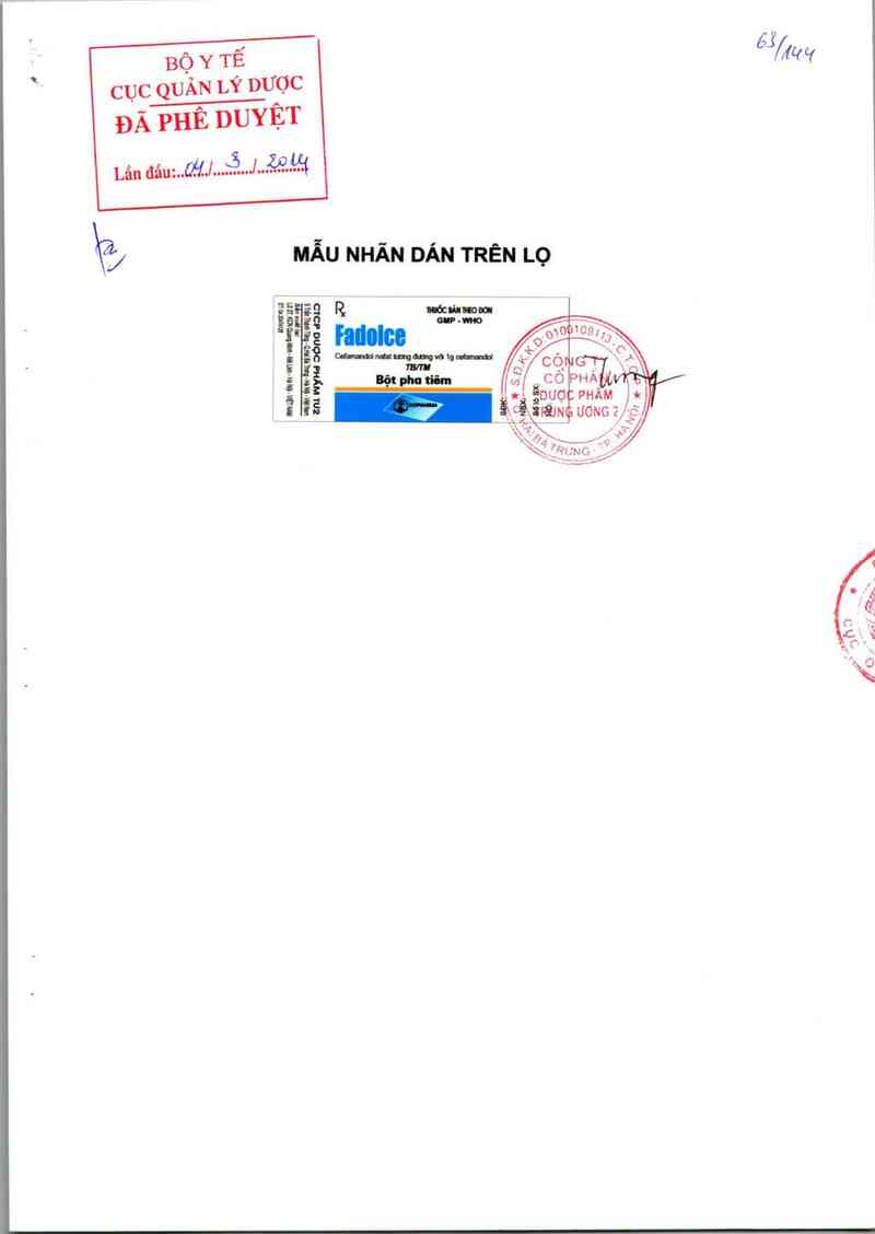 thông tin, cách dùng, giá thuốc Fadolce - ảnh 0