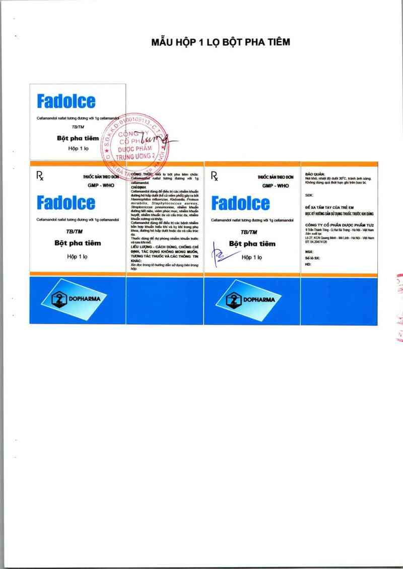 thông tin, cách dùng, giá thuốc Fadolce - ảnh 1
