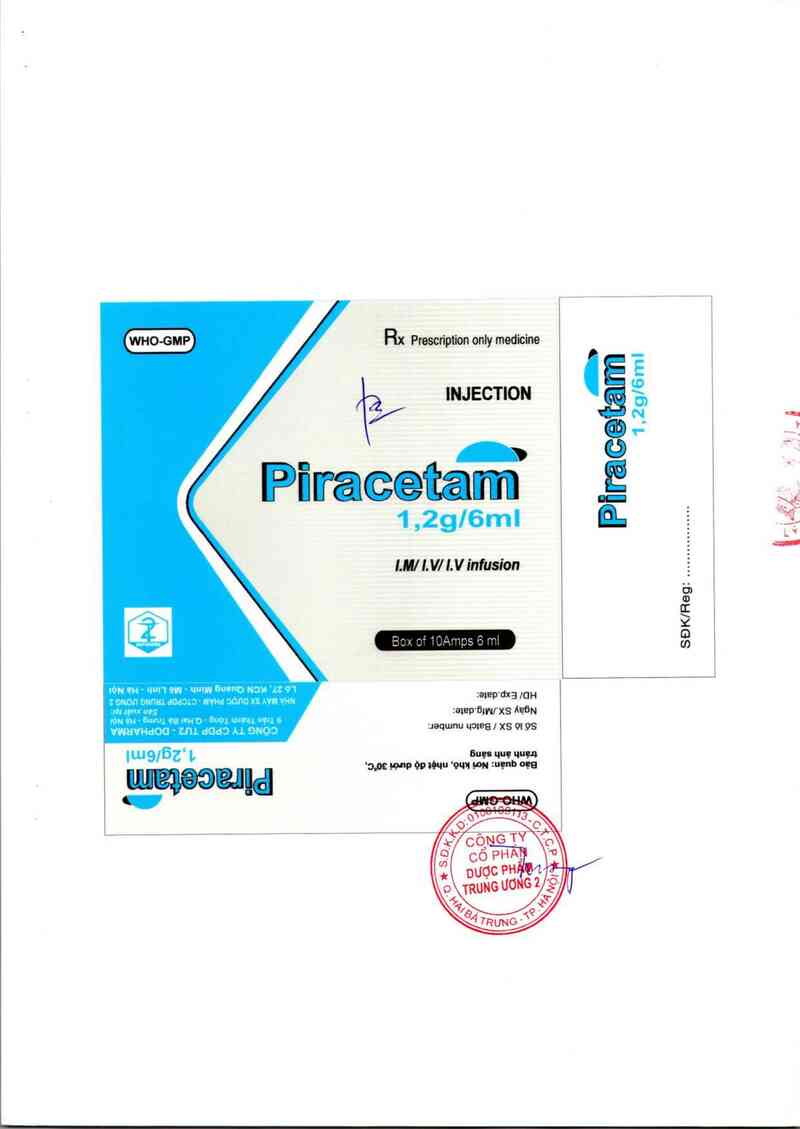 thông tin, cách dùng, giá thuốc Piracetam 1,2g/6ml - ảnh 2