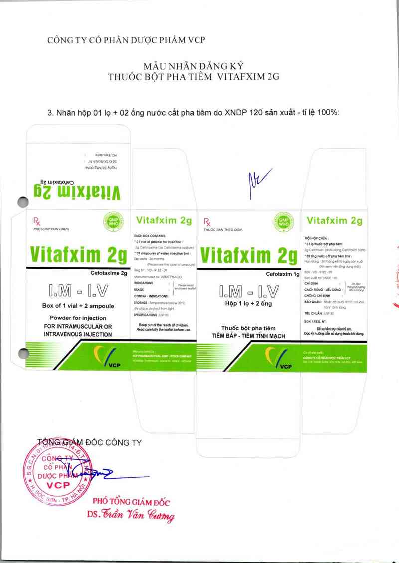 thông tin, cách dùng, giá thuốc Vitafxim 2g - ảnh 1