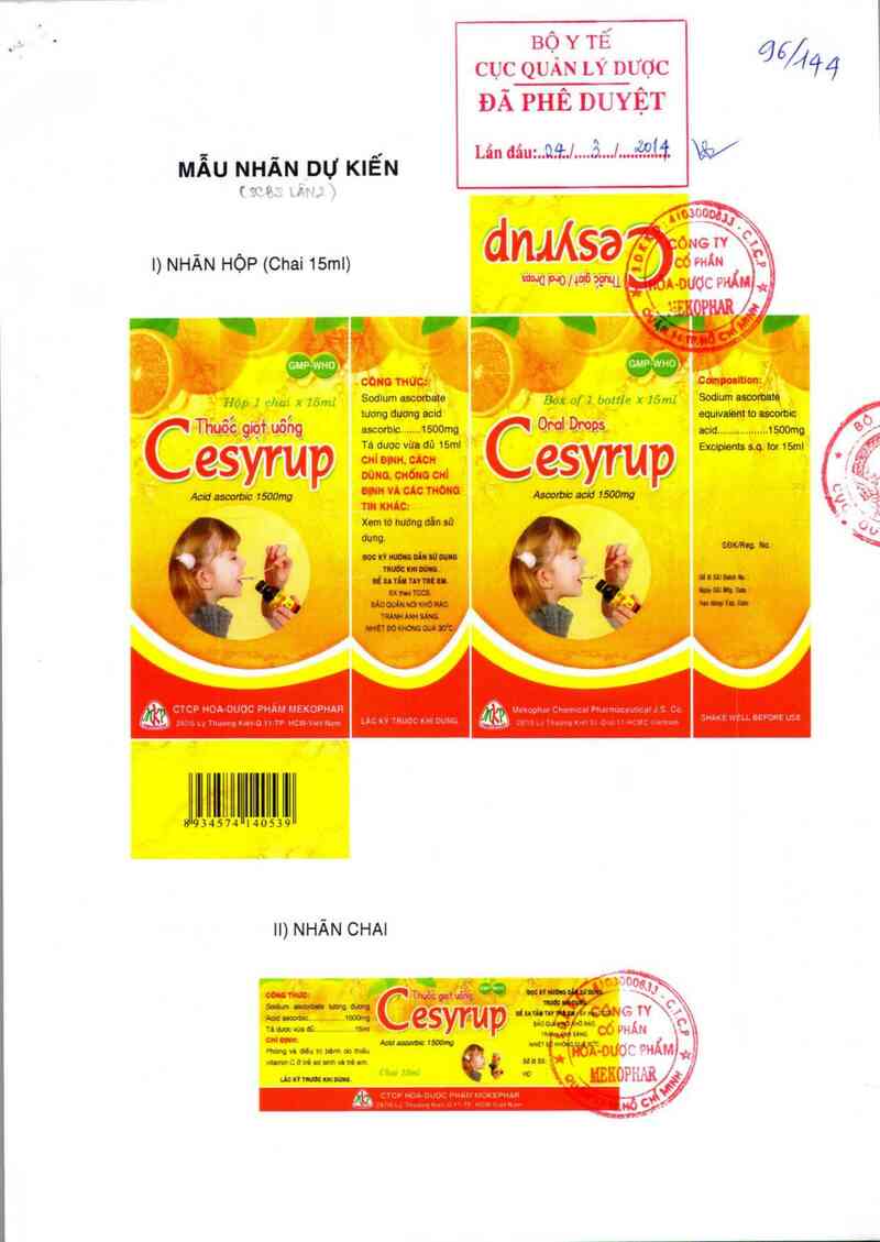 thông tin, cách dùng, giá thuốc Cesyrup - ảnh 0