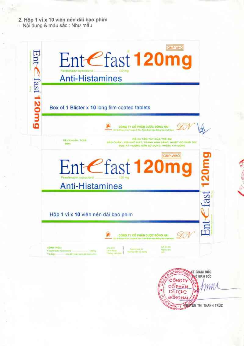 thông tin, cách dùng, giá thuốc Entefast 120mg - ảnh 1