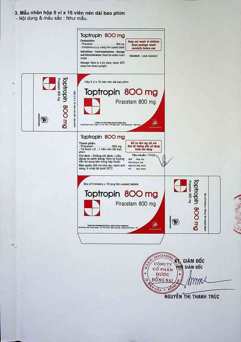 thông tin, cách dùng, giá thuốc Toptropin 800mg - ảnh 2