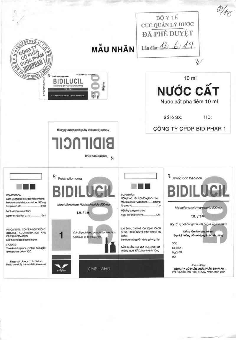 thông tin, cách dùng, giá thuốc Bidilucil 500 - ảnh 0