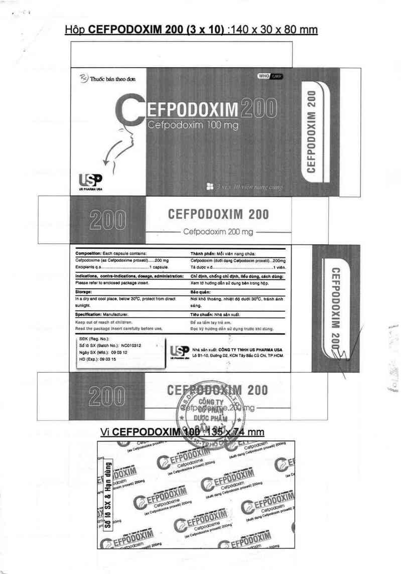 thông tin, cách dùng, giá thuốc Cefpodoxim 200 - ảnh 1